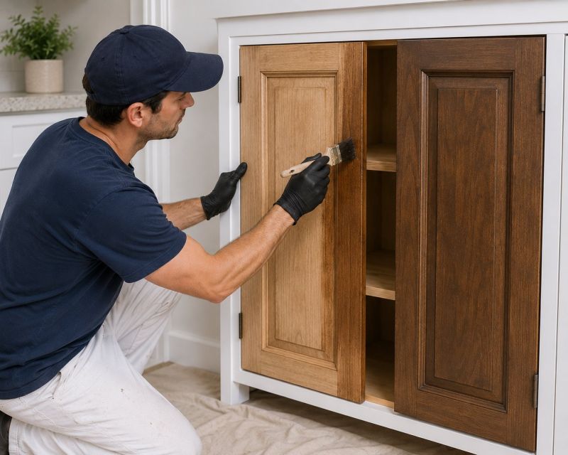 Wood Cabinet Refinishing in Bloomington, IN